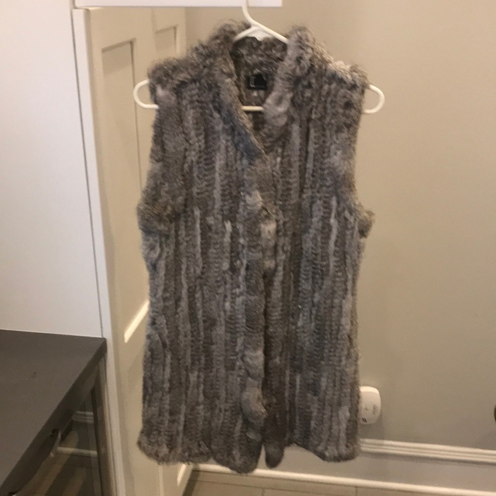 Love Token Rabbit For Vest | Grey | Sz S
